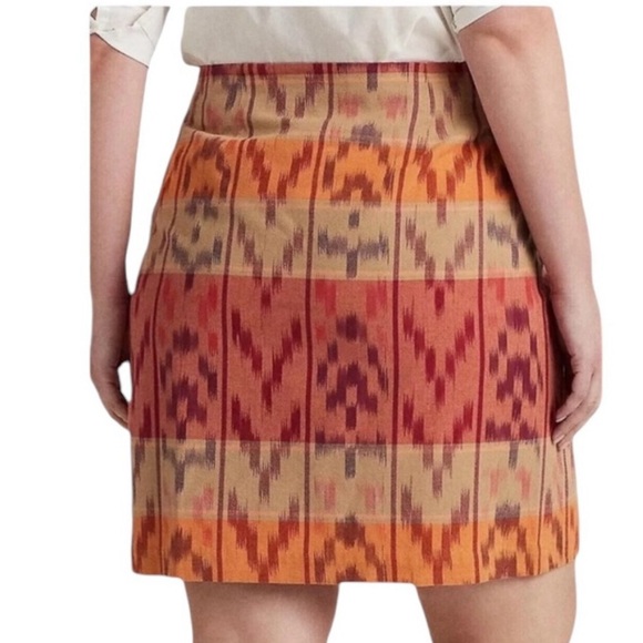 Ralph Lauren Geo Motif Wrap Skirt - Picture 2 of 6